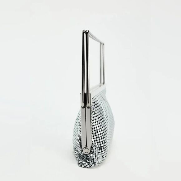 ZARA METAL MESH CROSSBODY BAG - Picture 5 of 6
